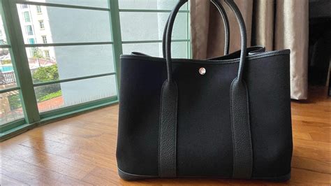 hermes garden party canvas black|garden party 30 vs 36.